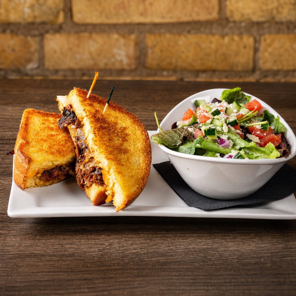 Pulled Bacon Grilled Cheese.